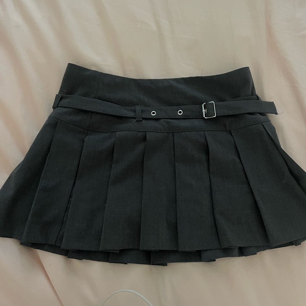 Zara Grey Pleated Skirt